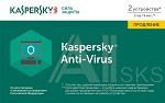 KL1171ROBFR Kaspersky Anti-Virus Russian Edition. 2-Desktop 1 year Renewal Card