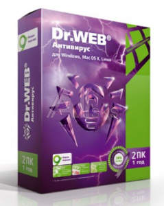 861713 Программное Обеспечение DR.Web Антивирус 2PC 1Y Base Box (BHW-A-12M-2-A3)