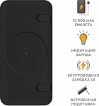 1726467 Мобильный аккумулятор Solove Solove W10 10000mAh QC3.0/PD3.0 3A беспров.зар. черный (W10 BLACK RUS)