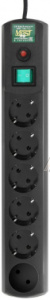 1999821 Сетевой фильтр Most RG 3м (6 розеток) черный (коробка)