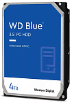 Western Digital HDD SATA-III 4Tb Blue WD40EZAZ, 5400rpm, 256MB buffer, 1 year