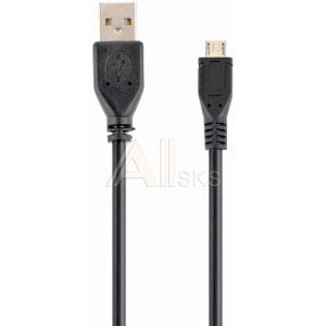 1961059 Filum Кабель USB 2.0, 1.8 м., черный, 2A, разъемы: USB A male- USB micro B male, пакет. [FL-C-U2-AM-microBM-1.8M] (956703)