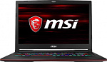 1147026 Ноутбук MSI GL73 9SEK-295XRU Core i7 9750H/16Gb/1Tb/SSD128Gb/nVidia GeForce RTX 2060 6Gb/17.3"/FHD (1920x1080)/Free DOS/black/WiFi/BT/Cam