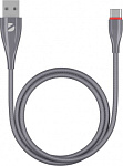 1453439 Кабель Deppa Ceramic 72289 USB (m)-USB Type-C (m) 1м серый