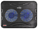 363706 Подставка для ноутбука Buro BU-LCP156-B214 15.6"358x270x21мм 1xUSB 2x 140ммFAN 597г металлическая сетка/пластик черный