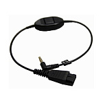 Шнур Jabra QD на Jack 3,5 мм с PTT для Nokia 6300, E90 (PN: 8800-00-85)