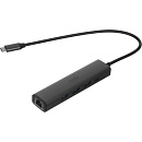 Концентратор USB Type-C Cudy UH605, 1x10/100/1000 Мбит/с, 3хUSB-A 3.2, питание Type-C, без БП