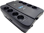 PowerCom Spider SPD-750U LCD ИБП {Line-Interactive, 750VA / 450W, 8xEURO: 4 с резервным питанием, 4 с фильтрацией, USB} (1138691)