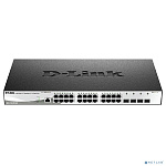 D-Link DGS-1210-28X/ME/B1B Управляемый L2 коммутатор с 24 портами 10/100/1000Base-T и 4 портами 10GBase-X SFP+