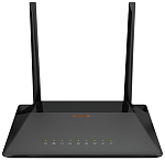 DSL-224/R1A D-Link Беспроводной маршрутизатор N300 VDSL2, 2,4 ГГц, 4x100Base-TX LAN, 1xDSL, Annex A, 2 внешние несъемные антенны 5 дБи, поддержка Ethernet WAN
