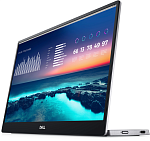 1422-7746 Dell 14" C1422H, Portable, S/BK (IPS; 16:9; 300cd/m2; 700:1; 6ms; 1920x1080x60Hz; 178/178; 2xUSB Type-C)