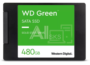 SSD WD Western Digital Green 480Gb SATA-III 2,5”/7мм 3D NAND WDS480G2G0A, 1 year
