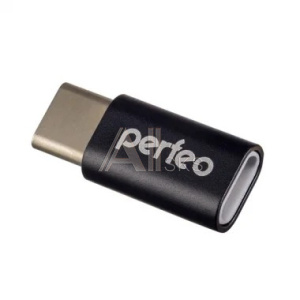 1859053 Perfeo adapter micro USB на Type-C c OTG (PF-VI-O005 Black) чёрный [PF_A4268]