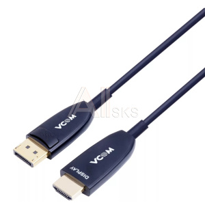 11029704 VCOM Активный оптический кабель DP1.2v-->HDMI2.0v 10м <D3752B-10.0>