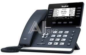 IP телефон YEALINK SIP-T53, 12 аккаунтов, 3.7" LCD-экран 360х160,USB, GigE, без БП, шт IP телефон YEALINK SIP-T53, 12 аккаунтов, 3.7" LCD-экран 360х160,USB, GigE, без БП, шт