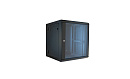 113582 [Демо W12UR / RE12RU] Настенный шкаф Wize Pro W12UR / RE12RU 19", высота 12U, габариты 635х600х550 мм, вентиляция, крепится к стене, макс. вес нагрузк
