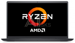 1639904 Ноутбук Dell Vostro 3515 Ryzen 5 3450U 8Gb SSD256Gb AMD Radeon Vega 8 15.6" IPS WVA FHD (1920x1080) Linux black WiFi BT Cam
