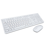 1840838 Гарнизон Комплект клавиатура + мышь GKS-140, беспроводная, белый, 2.4 ГГц, 1600 DPI, USB, "nano" приемник