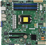 1000536474 Системная плата MB Supermicro X11SCH-F-O, 1xLGA 1151, E-2***, Core i3, Cel, Pent, C246, 4xDDR4 Up to 128GB Unbuffered ECC/non-ECC UDIMM, 1 PCI-E 3.0