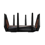 1638301 ASUS GT-AX11000 Tri-band WiFi 6(802.11ax) Gaming Router –World's first 10 Gigabit Wi-Fi router with a quad-core processor, 2.5G gaming port, DFS band,
