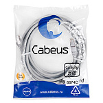 1481427 Cabeus PC-FTP-RJ45-Cat.5e-5m-LSZH Патч-корд FTP, категория 5е, 5 м, LSZH, экранированный, серый