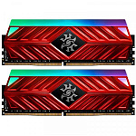 1285087 Модуль памяти ADATA XPG SPECTRIX D41 Gaming DDR4 Общий объём памяти 16Гб Module capacity 8Гб Количество 2 3000 МГц Радиатор 1.35 В RGB красный AX4U300