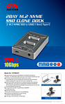 1852253 Док-станция SSD AgeStar 31CBNV2C NVMe USB3.1 алюминий серый M2 2280 M-key