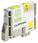727346 Картридж струйный Cactus CS-EPT0484 T0484 желтый (14.4мл) для Epson Stylus Photo R200/R220/R300/R320/R340/RX500/RX600/RX620/RX640