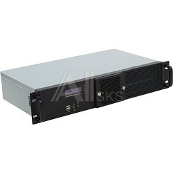 1427708 Procase GM225F-B-0 Корпус 2U Rack server case, черный, панель управления, без блока питания, глубина 250мм, MB 6.7"x6.7"