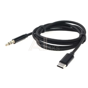 11034961 Cablexpert Кабель-переходник USB Type-C/Jack3.5, Mobile, 1м, черный, коробка (CCAB-CM35M-1M-B)