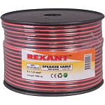 1608104 Rexant 01-6105-3 Кабель акустический, 2х1.00 мм2, красно-черный, 100 м.