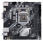 1413117 Материнская плата Asus PRIME H410I-PLUS Soc-1200 Intel H410 2xDDR4 mini-ITX AC`97 8ch(7.1) GbLAN+VGA+HDMI White Box