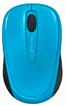 1892978 Мышь Microsoft Wireless Mobile Mouse 3500 Cyan Blue голубой оптическая (1000dpi) беспроводная USB для ноутбука (2but)