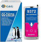 GG-C9372A Cartridge G&G 72 для DJ T610/T620/T770/T1100/T1120/ T1200/T2300/T1300/T790, пурпурный (130мл)