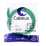 11052044 Cabeus PC-UTP-RJ45-Cat.6-2m-GN-LSZH Патч-корд U/UTP, категория 6, 2xRJ45/8p8c, неэкранированный, зеленый, LSZH, 2м