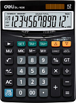 1059903 Калькулятор настольный Deli Core E1630 черный 12-разр.