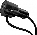 1391922 Автомобильное зар./устр. Wiiix CH-U2-10 2.4A+2.4A универсальное кабель Apple Lightning серый