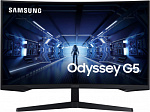 1912246 Монитор Samsung 32" Odyssey G5 C32G55TQBI черный VA LED 1ms 16:9 HDMI матовая 300:1 300cd 178гр/178гр 2560x1440 144Hz DP WQ 5.2кг