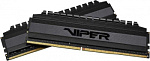 1396312 Память DDR4 2x16Gb 3200MHz Patriot PVB432G320C6K Viper 4 Blackout RTL Gaming PC4-25600 CL16 DIMM 288-pin 1.35В dual rank с радиатором Ret