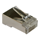LAN-EZ45-8P8C/S5E-100 Коннектор RJ45 тип EZ, 8P8C, STP, Cat.5e, универсальный, покрытие 50 микрон,100 шт.