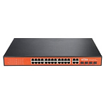 WI-PS328GF, Коммутатор неуправляемый PoE 400Вт, порты 24 PoE GE + 4 Combo GE/SFP WI-PS328GF, Коммутатор неуправляемый PoE 400Вт, порты 24 PoE GE + 4 Combo GE/SFP
