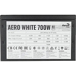 11039435 БП Aerocool AERO WHITE 700W <80+ White, ATX12V 2.4, 20+4P, 4+4P, PCIe 6+2P x4, PATA x3, SATA x5>