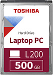 1000499934 Жесткий диск/ HDD Toshiba SATA3 500Gb 2.5"" L200 Slim 5400 8Mb 1 year warranty