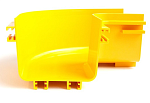 LAN-OT120-HC90 Горизонтальный поворот 90° оптического лотка 120 мм, желтый