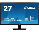 27" Iiyama ProLite XU2792HSU-B1 1920x1080@75Гц IPS LED 16:9 4ms VGA HDMI DP 2*USB2.0 80M:1 1000:1 178/178 250cd Tilt Speakers Black