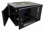 Шкаф коммутационный Lanmaster (TWT-CBWNG-6U-6X6-BK) настенный 6U 550x600мм пер.дв.стекл 60кг черный 15.5кг 329мм