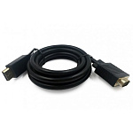 1644230 Cablexpert Кабель DisplayPort->VGA, 1,8м, 20M/15M, черный, экран, пакет (CCP-DPM-VGAM-6)