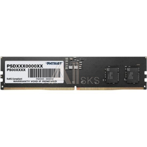 1379362 Memory Module PATRIOT DDR5 Общий объём памяти 16Гб Количество 1 4800 МГц Множитель частоты шины 40 1.1 В PSD516G480081