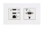 126958 Передатчик DM Lite и автоматический переключатель 3x1 Crestron [HDI-TX-301-C-2G-E-W-T] для HDMI, VGA и удлинения аналогового аудиосигнала по кабелю CA