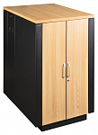 Шкаф коммутационный Lanmaster Soundproof (LAN-DC-CBSP-24U-WD) напольный 24U 750x1130мм пер.дв. с шумоизол. 2 бок.пан. без задн.дв. 1000кг 186кг с вент